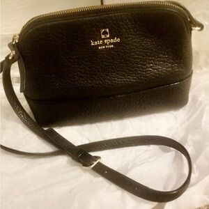 Kate Spade black leather crossbody